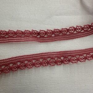 Beautiful Mauve Lace Trim Ribbon for Sewing Crafts Projects Cottagecore 33 yd